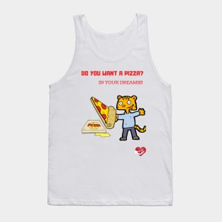 Pizza Cat Addicted Tank Top